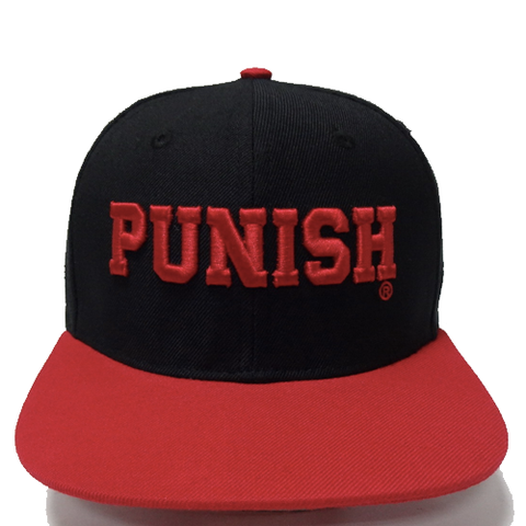 Punish Cap - Street wear design - Black/Red