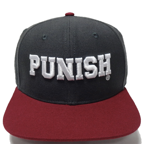 Punish Cap - Street wear design - Grey/Maroon