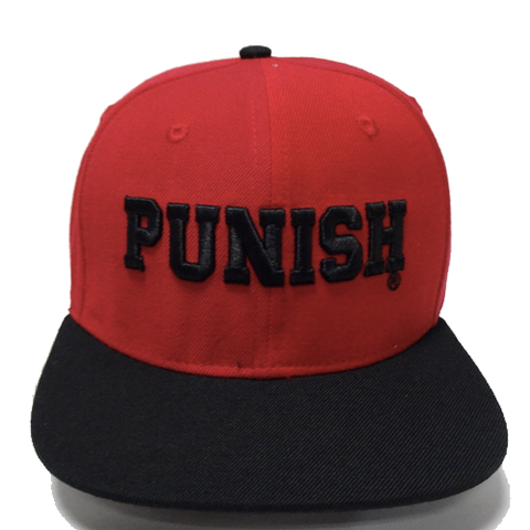 Punish Cap - Street wear design - Red/Black